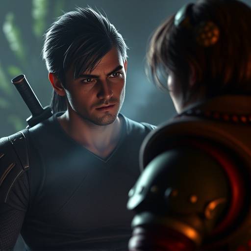 Player facing a moral choice in a game